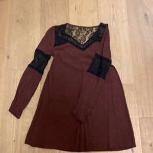 Express mini sheath dress with lace detailing